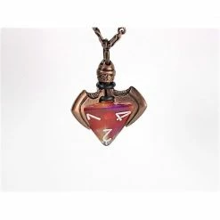 Other Dice Holder Jewelry Blade Claw D4 Pendant In Old Copper