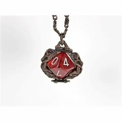 Other Dice Holder Jewelry Dragons D10 Pendant In Old Copper