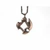 Other Dice Holder Jewelry Axe Blade 12mm D6 Pendant In Old Copper