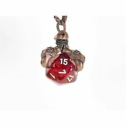 Other Dice Holder Jewelry Talon D20 Pendant In Old Copper