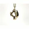 Other Dice Holder Jewelry Axe Blade 12mm D6 Pendant In Gold