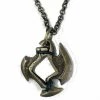 Other Dice Holder Jewelry Axe Blade 12mm D6 Pendant In Old Brass