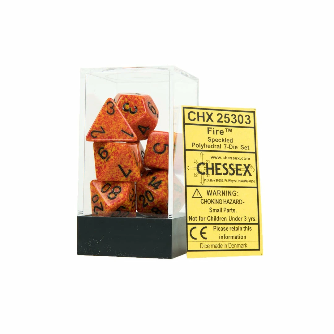 Other Chessex Speckled Fire 7ct Polyhedral Set (25303)