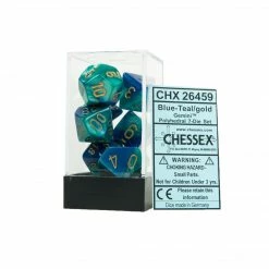 Other Chessex Gemini Blue-Teal/Gold 7ct Polyhedral Set (26459)