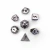 Other Pebble 10mm Alloy Mini Polyhedral Dice Set - Chainmail Silver