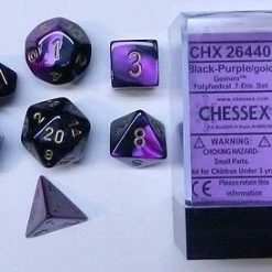 Other Chessex Gemini Black-Purple/Gold 7ct Polyhedral Set (26440)