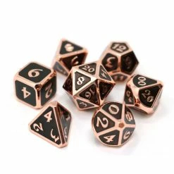 Other Die Hard Dice Metal Mythica Copper Onyx 7ct Polyhedral Set