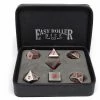 Other Dice Easy Roller Metal Legendary Silver Red Signature Font 7ct Polyhedral Set