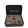 Other Easy Roller Metal Legendary Copper Black Signature Font 7ct Polyhedral Set Dice