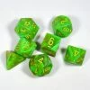 Other Dice Chessex Vortex Slime/Yellow 7ct Polyhedral Set (27515)