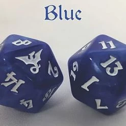 Other Black Oak Workshop Dragon Blue/White Single D20