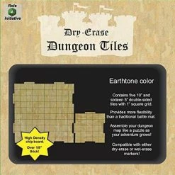 Other Dry Erase Dungeon Tiles - Earthtone 5ct 10" & 16ct 5" Square