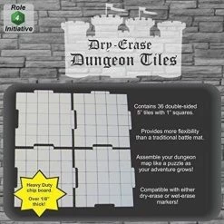 Other Dry Erase Dungeon Tiles - 36ct White 5" Square