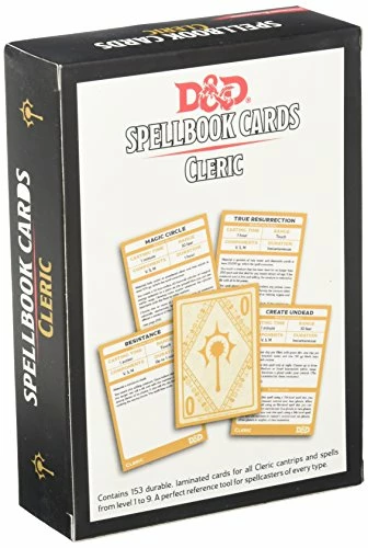 Other D&D 5e Spellbook Cards: Cleric Role Playing Games