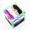 Other Dice For All Single Metal D6 - Asexual Pride Flag With Rainbow Metal
