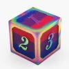 Other Pride Dice 2020 Dice For All Single Metal D6 - Bisexual Pride Flag With Rainbow Metal