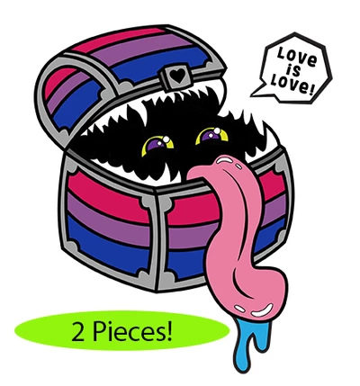 Other Pride Mimic Pin: Bisexual Dice