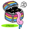 Other Dice Pride Mimic Pin: Pansexual