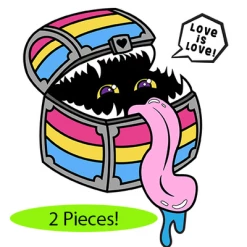 Other Dice Pride Mimic Pin: Pansexual