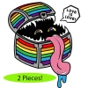 Other Dice Pride Mimic Pin: Rainbow