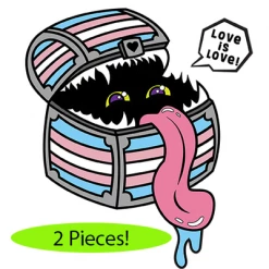 Other Pride Mimic Pin: Transgender Dice