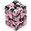 Other Chessex 12mm Gemini Black Pink/White 36ct D6 Set (26830) Dice
