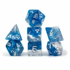 Other Halfsies Dice: Glitter Blue
