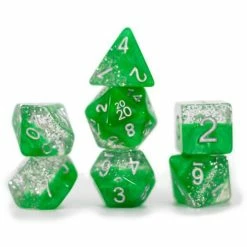 Other Halfsies Dice: Glitter Green