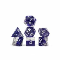 Other Halfsies Dice: Glitter Purple