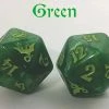 Other Black Oak Workshop Dragon Green/Yellow Single D20 Dice
