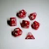 Other HD Dice Layered Red Gradient 7ct Polyhedral Dice Set