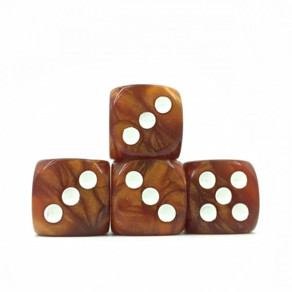 Other HD Dice Pearl Brown/White 16mm D6 Set