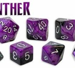 Other Halfsies Dice: Panther 7ct Polyhedral Set