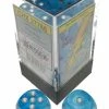 Other Dice Chessex 16mm Luminary Sky/Silver 12ct D6 Set (27766)