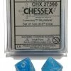 Other Dice Chessex Lumninary Sky/Silver 10ct D10 Set (27366)