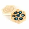 Other Metallic Dice Games Premium Wooden Hex Dice Chest Maple
