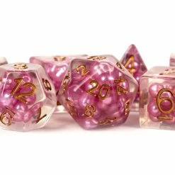 Other Metallic Dice Games Pearl Pink/Copper 7ct Polyhedral Dice Set