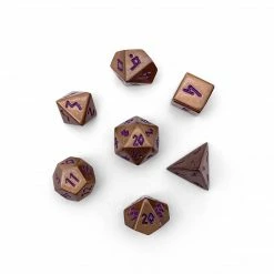 Other Pebble 10mm Alloy Mini Polyhedral Dice Set - Mystic Copper