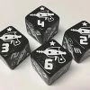 Other Dice Black Oak Workshop Oblit-O-Tron Black Glitter Single D6
