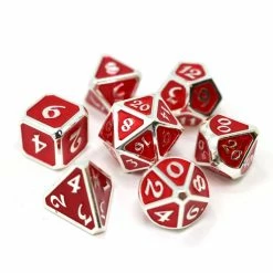 Other Die Hard Dice Metal Mythica Platinum Ruby 7ct Polyhedral Set