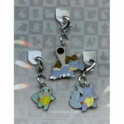 Other Japan Pokemon Center Exclusive Metal Charm - Squirtle, Wartortle, And Blastoise