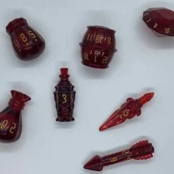 Other PolyHero Rogue Roguish Rouge 7ct Dice Set