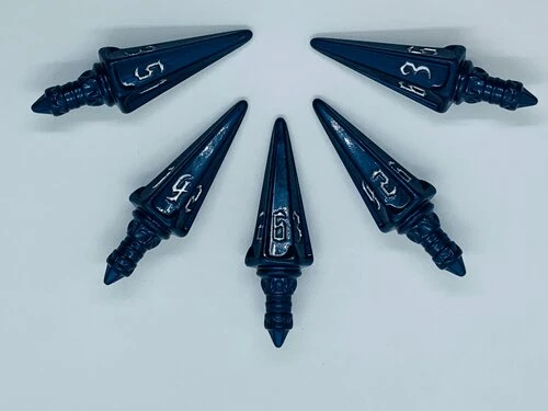 Other Dice PolyHero Rogue Midnight Blue: Level Up Pack 5D6 Short Swords