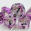 Common Ground Games Foam Brain Games 7ct Polyhedral Dice Set - Purple Unicorn
