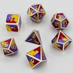 Other Royal Swirl Metal 7ct Polyhedral Dice Set