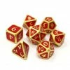 Other Die Hard Dice Metal Mythica Satin Gold Ruby 7ct Polyhedral Set