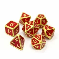 Other Die Hard Dice Metal Mythica Satin Gold Ruby 7ct Polyhedral Set