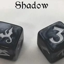 Other Black Oak Workshop Shadow Dragon Black/Silver Single D6