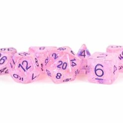 Other Metallic Dice Games Flash Pink/Purple 7ct Polyhedral Dice Set