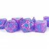 Other Metallic Dice Games Flash Purple/Blue 7ct Polyhedral Dice Set